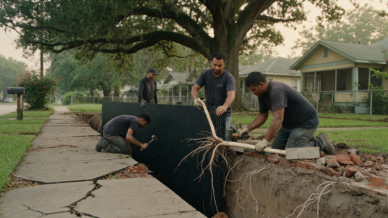 Root Barrier Installation