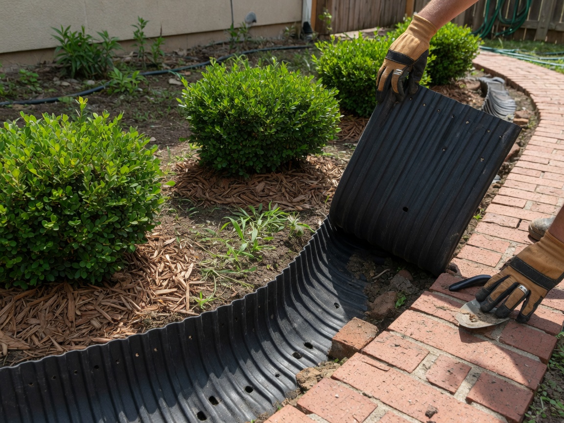 Landscape Bed Root Barrier